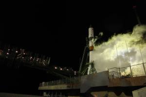 Décollage du lanceur Soyouz transportant la capsule Progress 63 ce 31 mars. Source : Roscosmos