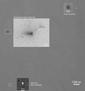 Image prise le 25 octobre par l'instrument HiRISE de la sonde Mars Reconnaissance Orbiter. Crédits : NASA/JPL-Caltech/Univ. of Arizona